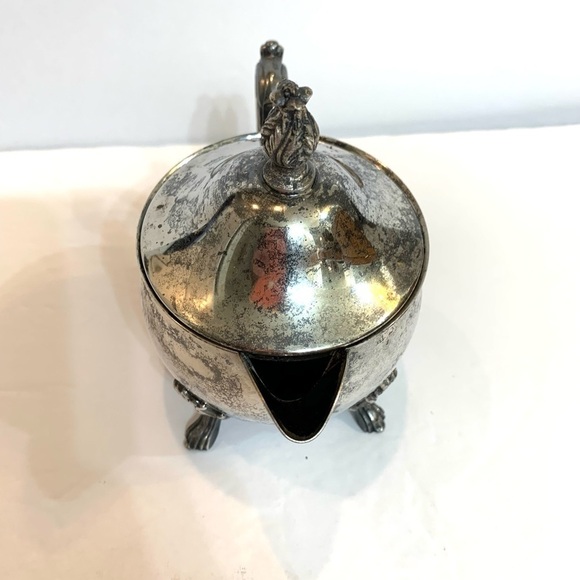 Vintage Silver Plated Footed Creamer - Picture 2 of 6